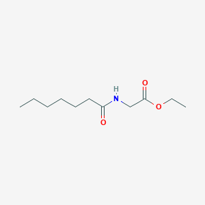 molecular formula C11H21NO3 B126561 Ethyl 2-(heptanoylamino)acetate CAS No. 574010-47-2