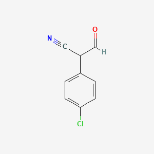 molecular formula C9H6ClNO B1265610 2-(4-Chlorophenyl)-3-oxopropanenitrile CAS No. 62538-21-0