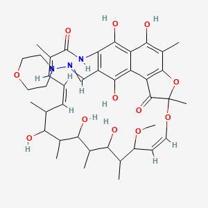 molecular formula C40H53N3O12 B12656148 Rifamycin AMI-DA 