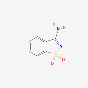 molecular formula C7H6N2O2S B1265616 1,2-Benzisothiazol-3-amine 1,1-dioxide CAS No. 7668-28-2
