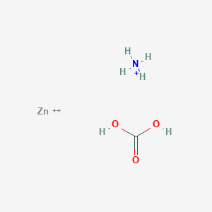 molecular formula CH6NO3Zn+3 B12656163 Carbonic acid, ammonium zinc salt CAS No. 24012-08-6