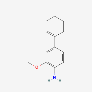 molecular formula C13H17NO B12656171 4-(Cyclohex-1-en-1-yl)-2-methoxyaniline CAS No. 83732-63-2
