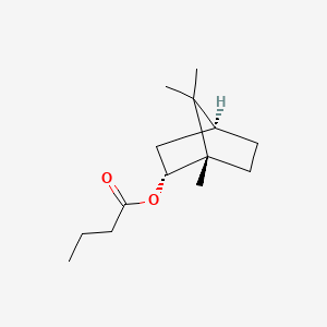 molecular formula C14H24O2 B12656179 Butyric acid, 2-bornyl ester CAS No. 85551-27-5