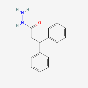 molecular formula C15H16N2O B1265618 3,3-Diphenylpropanohydrazide CAS No. 58973-41-4