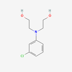 B1265621 3-Chloro-N,N-bis(2-hydroxyethyl)aniline CAS No. 92-00-2