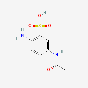 molecular formula C8H10N2O4S B1265622 5-Acetamido-2-aminobenzenesulfonic acid CAS No. 96-78-6