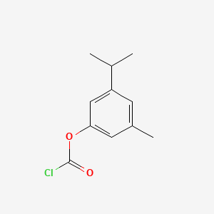 molecular formula C11H13ClO2 B12656237 5-Isopropyl-3-methylphenyl chloroformate CAS No. 42571-84-6