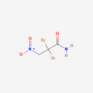molecular formula C3H4Br2N2O3 B12656240 2,2-Dibromo-3-nitropropionamide CAS No. 109793-93-3