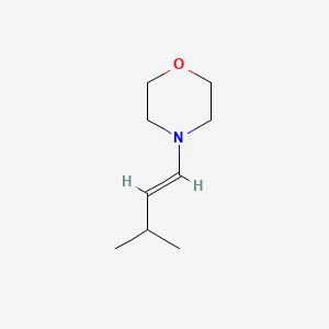 molecular formula C9H17NO B12656256 Morpholine, 4-(3-methyl-1-butenyl)- CAS No. 53828-74-3