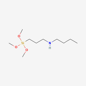 molecular formula C10H25NO3Si B1265627 N-(3-(Trimethoxysilyl)propyl)butylamine CAS No. 31024-56-3