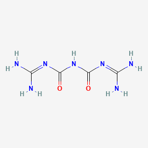 molecular formula C4H9N7O2 B12656273 1,5-Diamidinobiuret CAS No. 86902-94-5