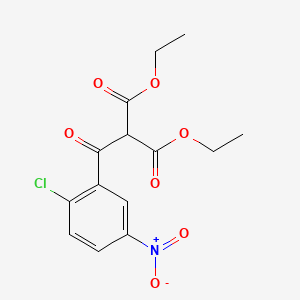 molecular formula C14H14ClNO7 B12656293 Diethyl (2-chloro-5-nitrobenzoyl)malonate CAS No. 94088-68-3