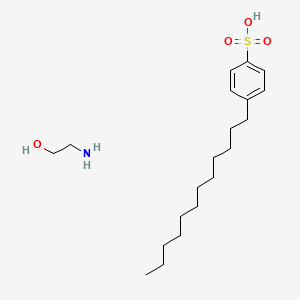 molecular formula C20H37NO4S B1265631 Ethanolamine p-dodecylbenzenesulfonate CAS No. 58089-99-9