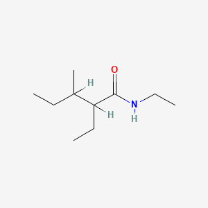 molecular formula C10H21NO B12656314 N,2-Diethyl-3-methylvaleramide CAS No. 94333-42-3