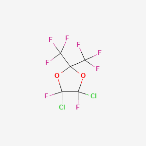 molecular formula C5Cl2F8O2 B1265632 2,2-Bis(trifluoromethyl)-4,5-dichloro-4,5-difluoro-1,3-dioxolane CAS No. 60644-92-0