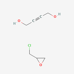 molecular formula C7H11ClO3 B1265634 But-2-yne-1,4-diol 2-(chloromethyl)oxirane CAS No. 68410-08-2