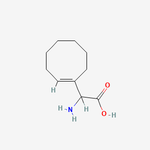 molecular formula C10H17NO2 B12656355 Amino(1-cycloocten-1-yl)acetic acid CAS No. 67654-45-9