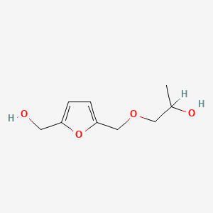 molecular formula C9H14O4 B12656383 5-[(2-Hydroxypropoxy)methyl]furan-2-methanol CAS No. 94278-24-7