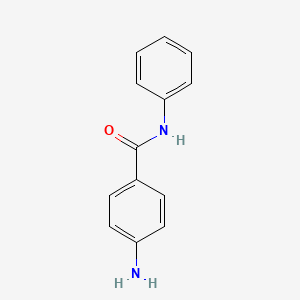 molecular formula C13H12N2O B1265642 4-Amino-N-phenylbenzamide CAS No. 782-45-6