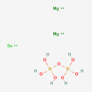 molecular formula BaH6Mg2O7Si2+6 B12656438 dimagnesium;barium(2+);trihydroxy(trihydroxysilyloxy)silane CAS No. 26603-62-3