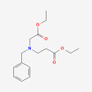 molecular formula C16H23NO4 B1265644 Ethyl N-(2-ethoxy-2-oxoethyl)-N-(phenylmethyl)-beta-alaninate CAS No. 795-18-6