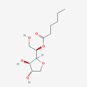 molecular formula C12H22O6 B12656440 Sorbitan, hexanoate CAS No. 50809-53-5
