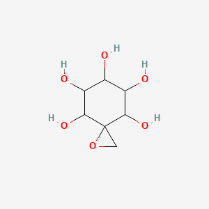 molecular formula C7H12O6 B12656442 (4S,5R,7R,8R)-2-oxaspiro[2.5]octane-4,5,6,7,8-pentol CAS No. 52882-07-2