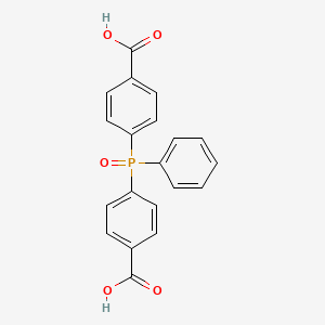molecular formula C20H15O5P B1265645 Bis(4-carboxyphenyl)phenylphosphine oxide CAS No. 803-19-0