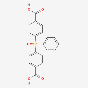molecular formula C20H15O5P B1265645 4,4'-(Phenylphosphinylidene)dibenzoic acid CAS No. 803-19-0