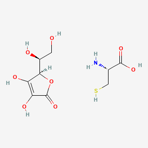 molecular formula C9H15NO8S B12656460 L-Cysteine L-ascorbate CAS No. 94313-97-0