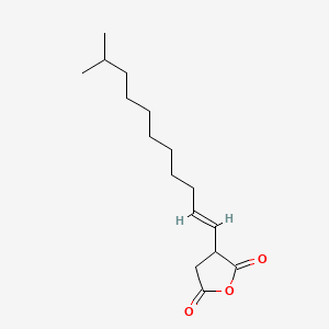 molecular formula C16H26O3 B12656463 Dihydro-3-(isododecenyl)furan-2,5-dione CAS No. 51546-74-8