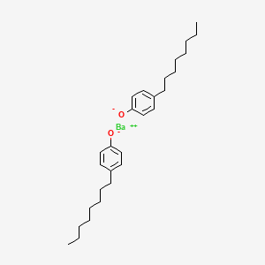 molecular formula C28H42BaO2 B12656502 Barium bis(p-octylphenolate) CAS No. 41157-62-4