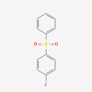 molecular formula C12H9FO2S B1265653 1-Fluoro-4-(phenylsulphonyl)benzene CAS No. 312-31-2