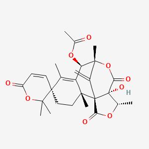 molecular formula C27H32O9 B12656543 Austin CAS No. 61103-89-7