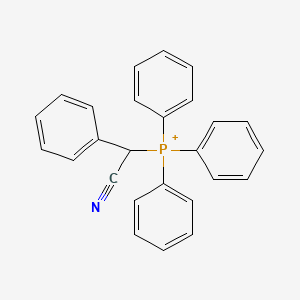 molecular formula C26H21NP+ B12656553 Phenyl(triphenylphosphoranyl)acetonitrile CAS No. 28255-59-6