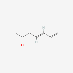 molecular formula C7H10O B12656581 Hepta-4,6-dien-2-one CAS No. 94291-57-3