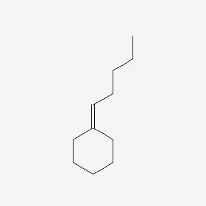 molecular formula C11H20 B12656591 Pentylidenecyclohexane CAS No. 39546-79-7