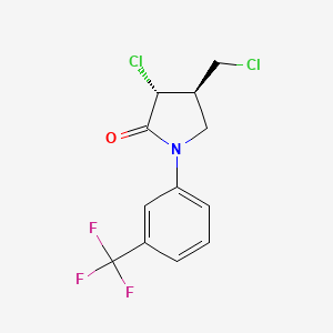molecular formula C12H10Cl2F3NO B12656600 Fluorochloridone, trans- CAS No. 61213-60-3