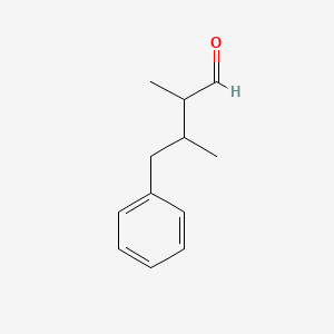 molecular formula C12H16O B12656603 3-Benzyl-2-methylbutyraldehyde CAS No. 83498-25-3