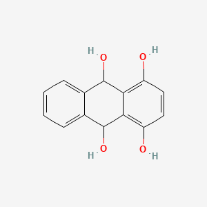 molecular formula C14H12O4 B12656608 9,10-Dihydroanthracene-1,4,9,10-tetrol CAS No. 38399-72-3