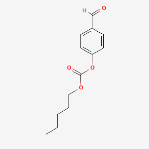 molecular formula C13H16O4 B12656624 Carbonic acid, 4-formylphenyl pentyl ester CAS No. 50262-57-2