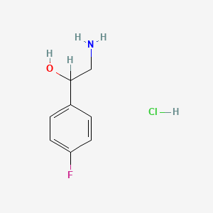 molecular formula C8H11ClFNO B1265663 2-Amino-1-(4-fluorophenyl)ethanol hydrochloride CAS No. 403-28-1