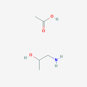 molecular formula C5H13NO3 B12656645 acetic acid;1-aminopropan-2-ol CAS No. 176086-00-3
