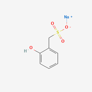 molecular formula C7H7NaO4S B12656657 Sodium ar-hydroxytoluene-alpha-sulphonate CAS No. 68156-14-9