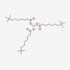 molecular formula C33H63CeO6 B12656677 Cerium(3+) neoundecanoate CAS No. 93920-13-9