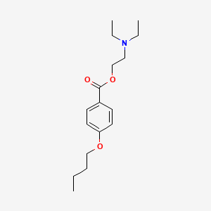 molecular formula C17H27NO3 B1265669 Butoxycaine CAS No. 3772-43-8