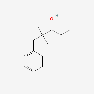 molecular formula C13H20O B12656707 2,2-Dimethyl-1-phenylpentan-3-ol CAS No. 93963-37-2