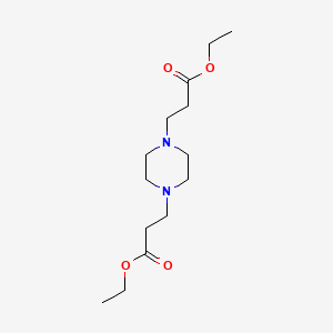 molecular formula C14H26N2O4 B12656718 Diethyl piperazine-1,4-dipropionate CAS No. 42434-17-3