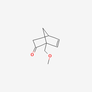molecular formula C9H12O2 B12656734 1-Methoxymethylnorborn-5-en-2-one CAS No. 61855-77-4
