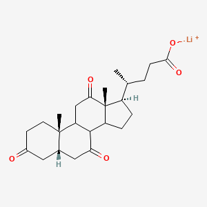 molecular formula C24H33LiO5 B12656739 Lithium 3,7,12-trioxo-5beta-cholan-24-oate CAS No. 94107-86-5